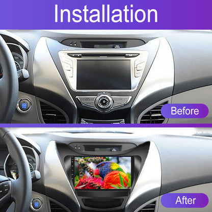 CarpartsX 11-13 Hyundai Elantra Android 13 car navigation 9 inches built-in Carplay + Android auto / 2 + 32G + AHD camera