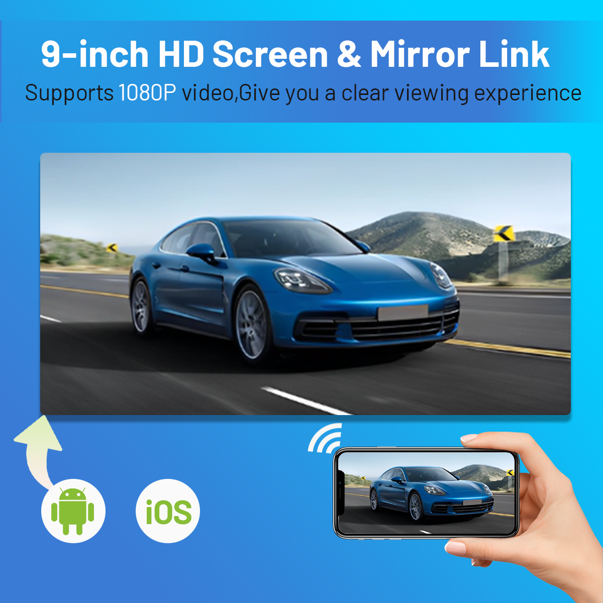 CarpartsX 2006-2013 Toyota Corolla Old Corolla Android 13 Car Navigation 9-inch - with CarPlay and Android Auto Function, 2+32GB (Gray Version)
