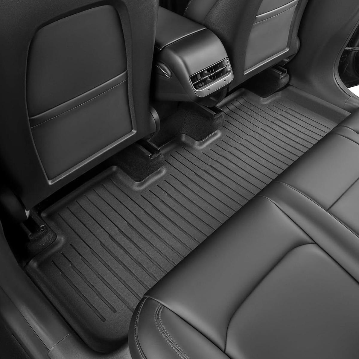 CarpartsX Premium 2021-2023 Tesla Model 3 Floor Mats 6-Piece Set | Extra-Thick TPE All-Weather Liners | Custom Fit, Pet & Child-Friendly Protection