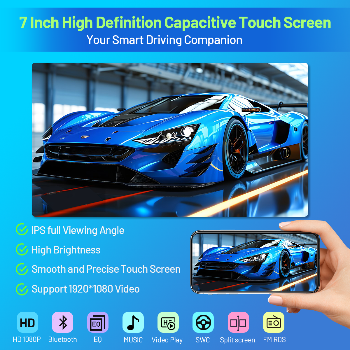 CarpartsX 05-11 Mercedes-Benz ML GL Android 13 Car Navigation 9 inches - with carplay and Android auto function 2+32G+four-light camera