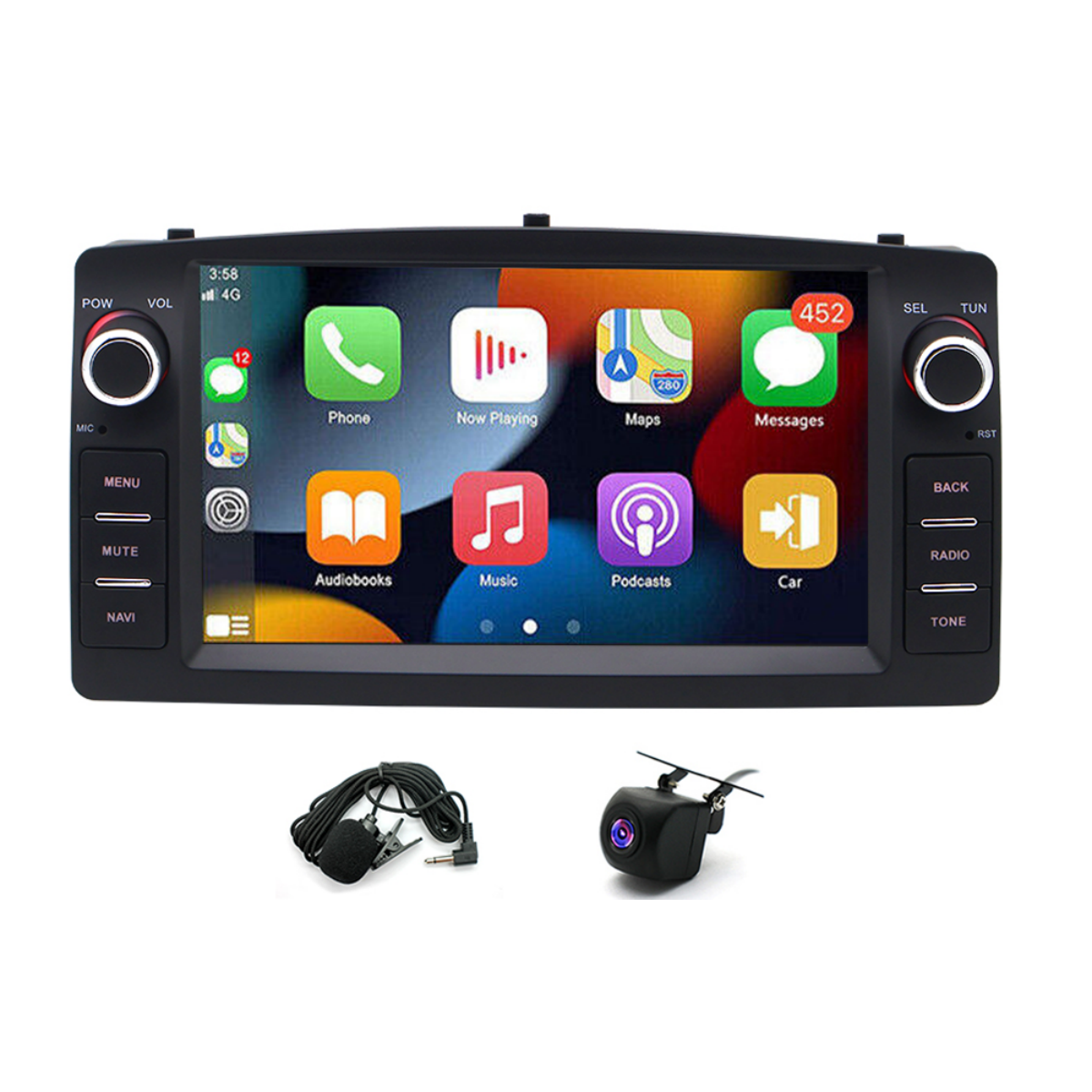 7" Android 13 Car Stereo for Toyota Corolla 2000-2006 – 4GB+64GB, Wireless CarPlay & Android Auto, GPS, Bluetooth, WiFi, FM, AHD Camera