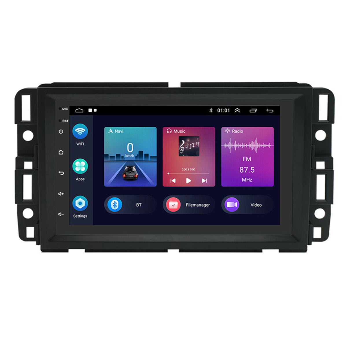 CarpartsX Android 13 Double Din Car Stereo for GMC Sierra Chevy Silverado Yukon Chevrolet Buick with WiFi and GPS Navigation,7 Inch Touch Screen Car Radio with Mirror Link,Bluetooth FM/RDS,SWC+Backup Camera