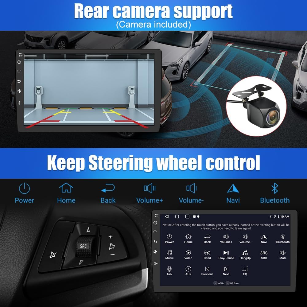 CarpartsX 9" Android 13 Car Stereo for Ford F150 (2009-2014) - Wireless CarPlay, Android Auto, GPS, DSP, Bluetooth, SWC, 4GB+64GB, AHD Camera&Mic