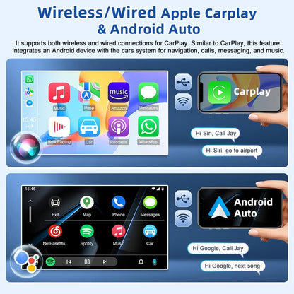 CarpartsX 9" Android 13 Car Stereo for Hyundai Sonata 2015 2016 2017 HD Touch Screen 2 Din Car Radio Receiver w/Wireless Carplay Android Auto GPS Navigation Bluetooth Mirror Link SWC Backup Camera Mic, 2+32G