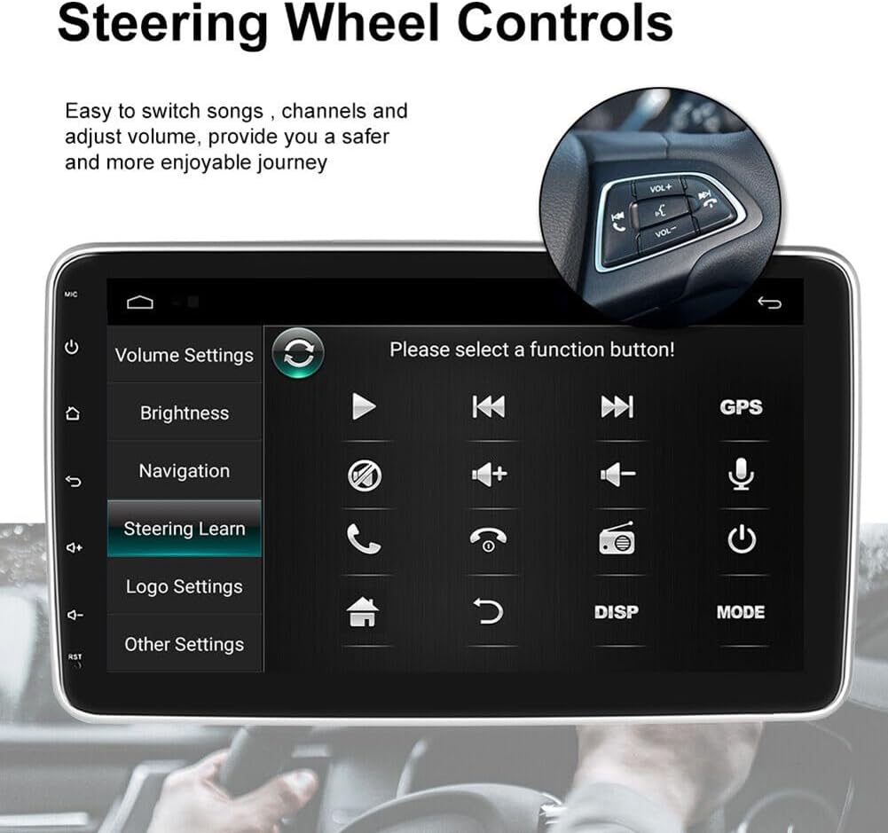 CarpartsX Android 13 Touch Scree Double 2DIN Rotatable Car Stereo Radio GPS WIFI BT