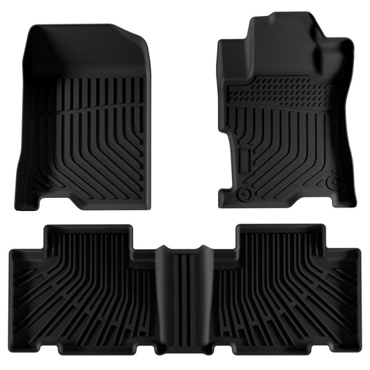 3PCS Car Floor Mats for Honda Accord 2008-2013 (8th Gen) – All-Weather Waterproof Heavy-Duty Floor Liners, Durable & Easy to Clean
