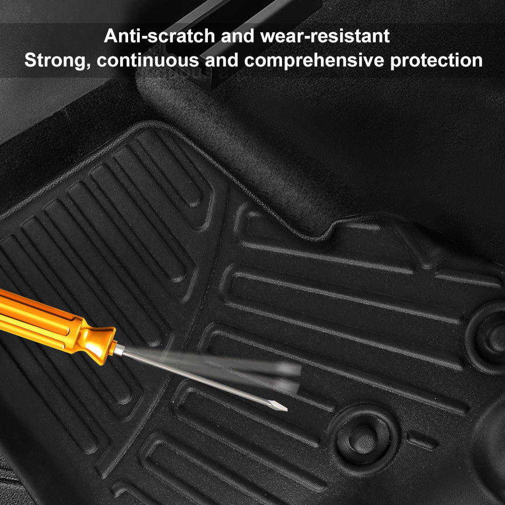 CarpartsX 3pcs Pickup Truck Footbed Reduction Box Heavy Duty Floor Mats Compatible for 2022-2023 Nissan Frontier