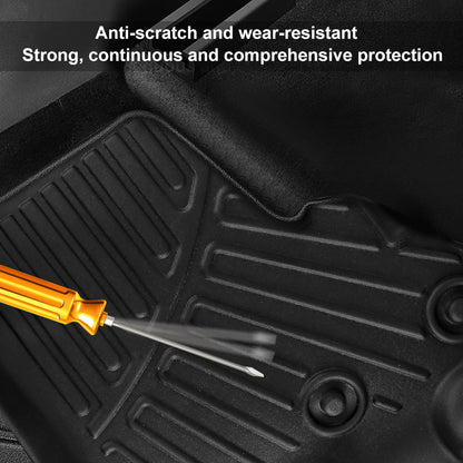 CarpartsX 3pcs Pickup Truck Footbed Reduction Box Heavy Duty Floor Mats Compatible for 2022-2023 Nissan Frontier