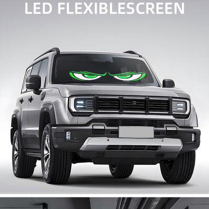 CarpartsX LED Car Sign with APP Control, DIY Text & Animation Display, USB Rechargeable Flexible Scrolling Screen for Carrs, Trucks & Storefront Windows