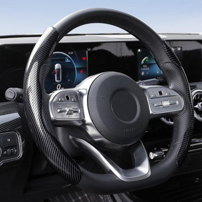 CarpartsX Universal Leather Steering Wheel Cover for Fall Gift, 1 Set Durable Non-slip Steering Wheel Protector, Car Interior Accessories, Fits 99% of Cars, Car Accessories, Gift for Girlfriend - CarpartsX universal automotive interior accessory
