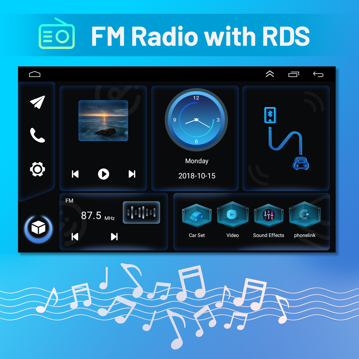 CarpartsX [4G+64G ] Android 13 Car Stereo Radio for Ford Transit MK7/Wireless CarPlay Radio & Android Auto,7inch Touch Screen Radio Support GPS Navigation WiFi HiFi Bluetooth FM + AHD Backup Camera