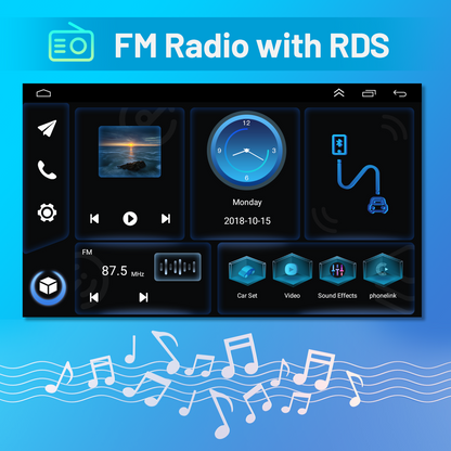 CarpartsX [4G+64G ] Android 13 Car Stereo Radio for Ford Transit MK7/Wireless CarPlay Radio & Android Auto,7inch Touch Screen Radio Support GPS Navigation WiFi HiFi Bluetooth FM + AHD Backup Camera