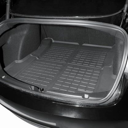 CarpartsX Premium 2021-2023 Tesla Model 3 Floor Mats 6-Piece Set | Extra-Thick TPE All-Weather Liners | Custom Fit, Pet & Child-Friendly Protection