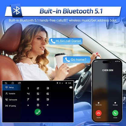 CarpartsX Android 13 Car Stereo for Honda Accord (2008-2013) - 10.1" IPS Touch Screen, CarPlay, Android Auto, 2GB+32GB, AHD Camera, SWC, MirrorLink
