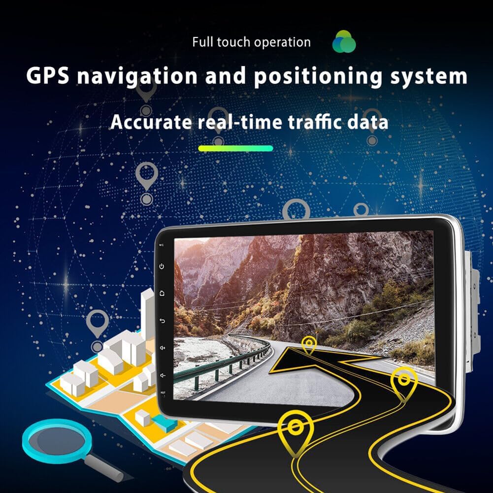 CarpartsX Android 13 Touch Scree Double 2DIN Rotatable Car Stereo Radio GPS WIFI BT