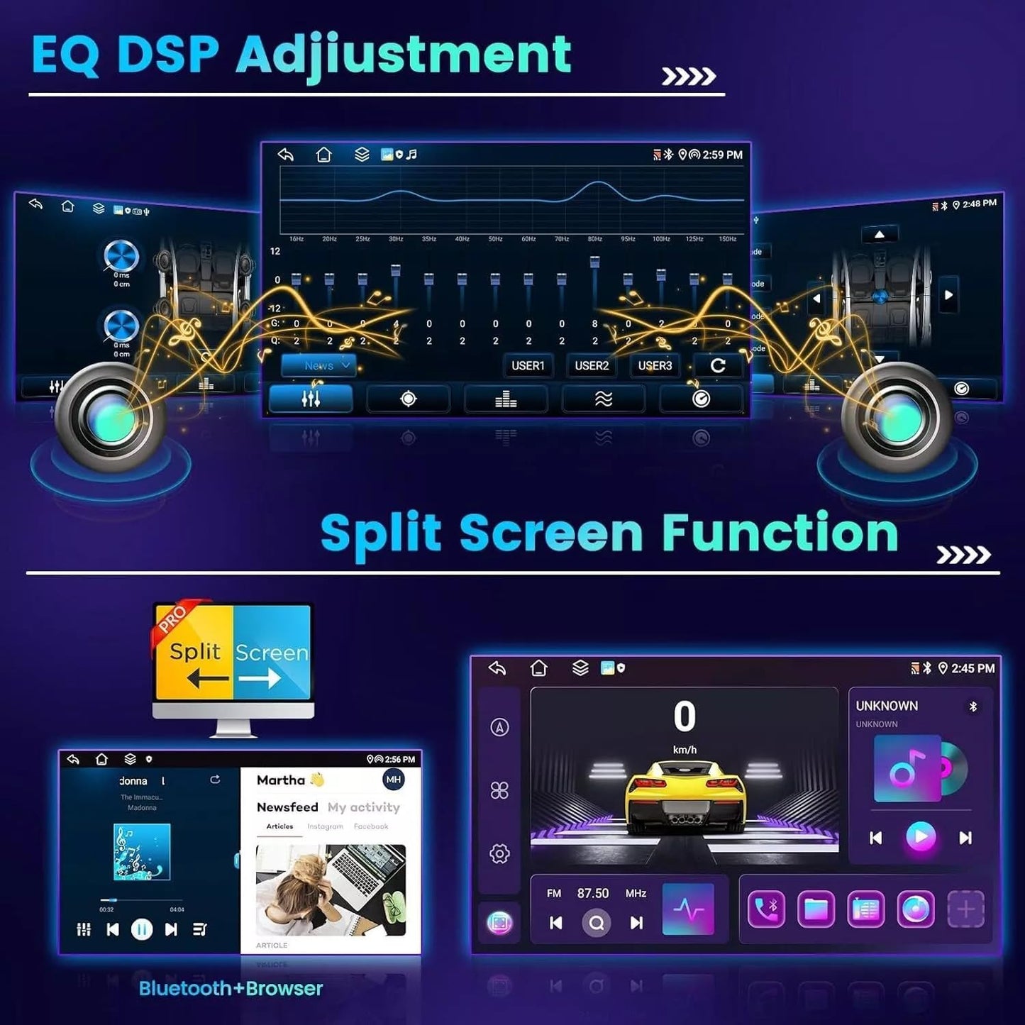 CarpartsX Android 13 Car Stereo for Dodge RAM 1500/2500/3500 (2002-2005) - 9" Touchscreen, Wireless CarPlay, Android Auto, GPS, Bluetooth, AHD Camera