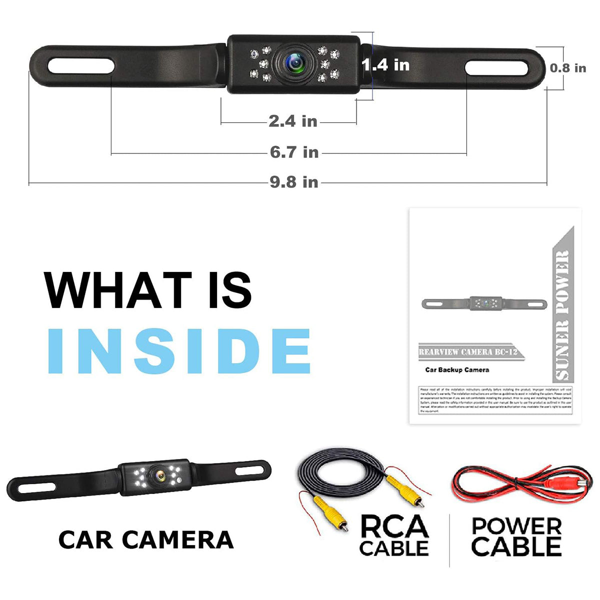 CarpartsX License Plate Backup Camera