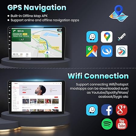 CarpartsX Car Radio Carplay for Toyota Camry 2015 2016 2017, 2G+32G Rimoody Car Stereo Android 13 10.1 Inch Touch Screen Car Radio with Android Auto GPS Navigation Bluetooth FM EQ WiFi Backup Camera