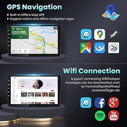 CarpartsX Car Radio Carplay for Toyota Camry 2015 2016 2017, 2G+32G Rimoody Car Stereo Android 13 10.1 Inch Touch Screen Car Radio with Android Auto GPS Navigation Bluetooth FM EQ WiFi Backup Camera