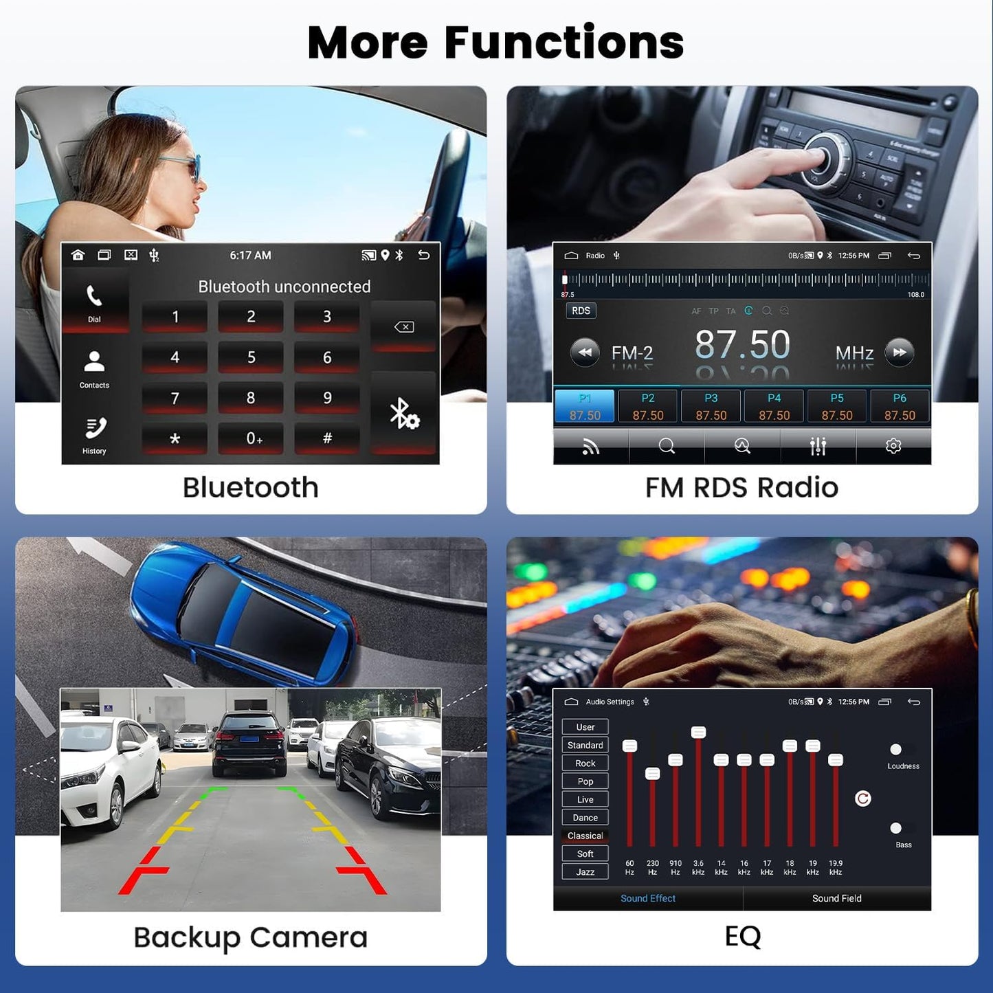 CarpartsX 7Inch Android 13 Car Radio GPS Carplay Compatible for Chevrolet Chevy Yukon Sierra Acadia