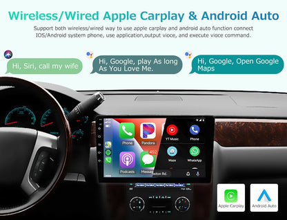 CarpartsX 10.1Inch Car Stereo Radio Car-play GPS Navigation Android 13 Compatible for Express Van 2008-2011