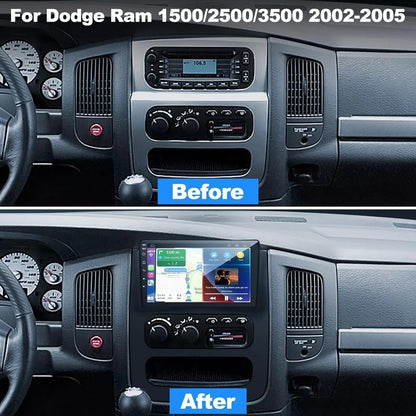 CarpartsX Android 13 Car Stereo for Dodge RAM 1500/2500/3500 (2002-2005) - 9" Touchscreen, Wireless CarPlay, Android Auto, GPS, Bluetooth, AHD Camera