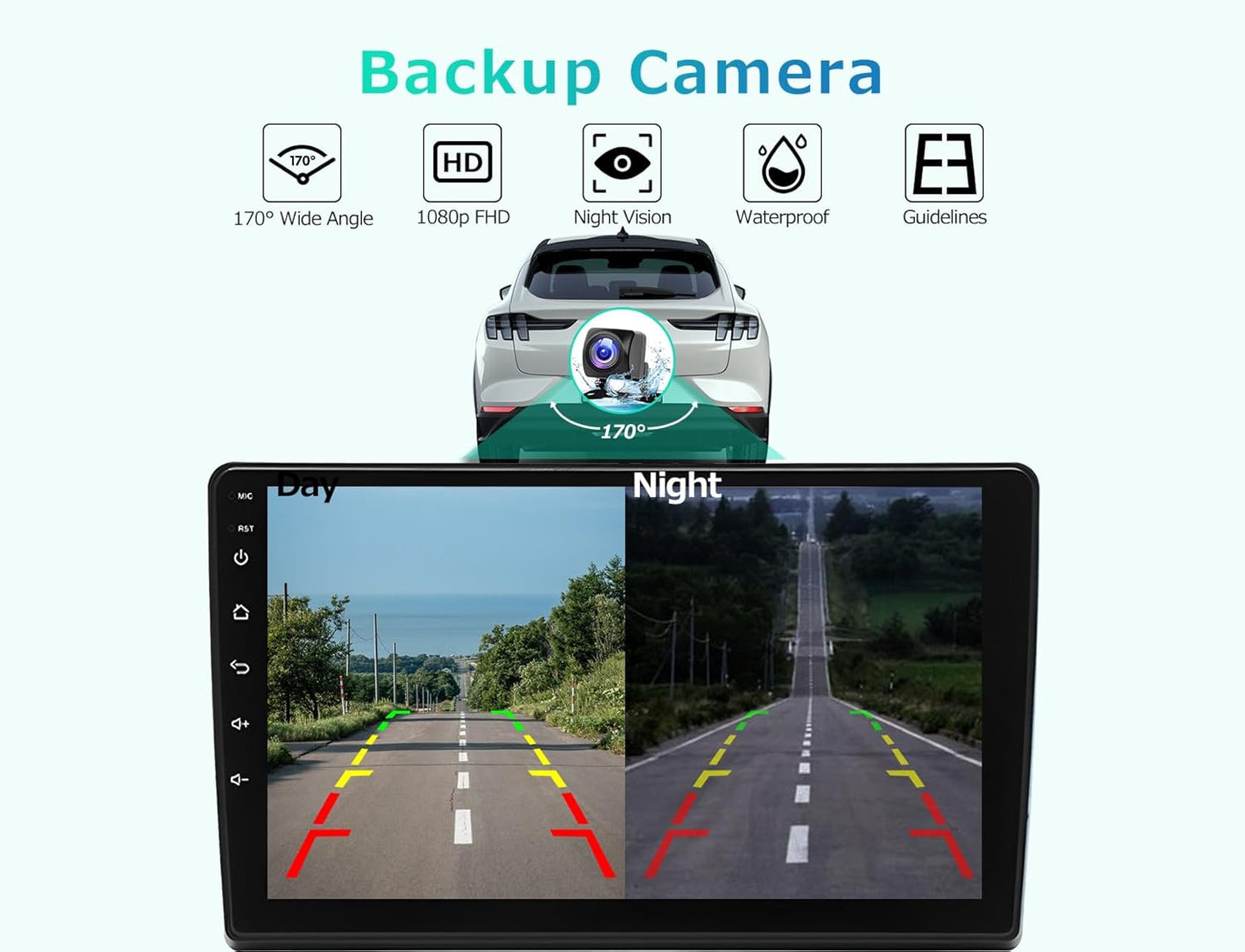 CarpartsX 10.1Inch Car Stereo Radio Car-play GPS Navigation Android 13 Compatible for Express Van 2008-2011