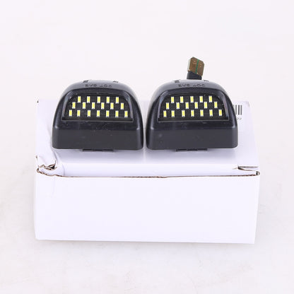 CarpartsX 2PCS LED License Plate Light 12V, Rear View Lamp Replacement 22794700, Compatible with Chevrolet Silverado GMC Sierra Pickup Trucks