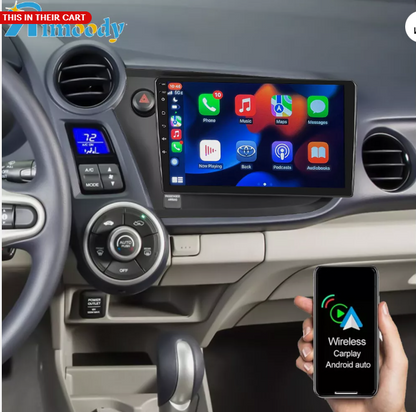 CarpartsX Applicable to 09-14 Honda Insight (left peptide) Android 13 car navigation 9 inches built-in Carplay + Android auto / 4 + 64G + AHD camera + microphone