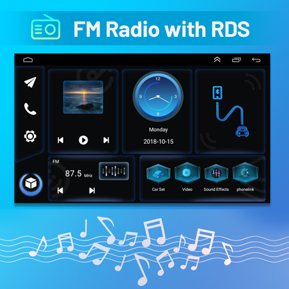 CarpartsX Android 13.0 Car Stereo Radio Player for Mercedes-Benz W204 2006-2011 8 Inch Touch Screen Car Audio Receiver with GPS Navigation Bluetooth Head Unit Supports Backup Camera, 2G+32G