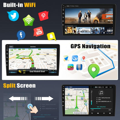 CarpartsX Android 14 Car Stereo for Honda Accord VI 1998-2002 with Wireless Carplay&Android Auto