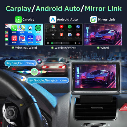 CarpartsX 2005-2013 Toyota Tacoma 9 Inch Wireless CarPlay & Android Auto Car Stereo