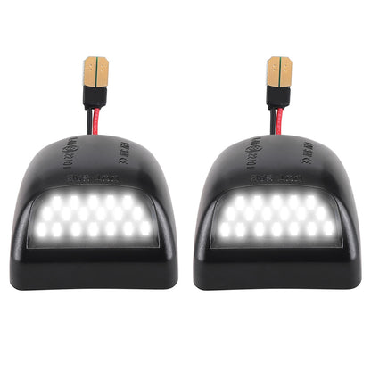 CarpartsX 2PCS LED License Plate Light 12V, Rear View Lamp Replacement 22794700, Compatible with Chevrolet Silverado GMC Sierra Pickup Trucks