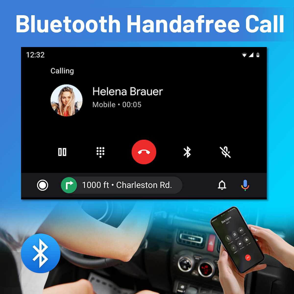 CarpartsX 15-21 Ford Mustang Android 13 Autonavigation 9 Zoll - mit Carplay und Android Auto Funktion 2+32G - mit Vierlichtkamera