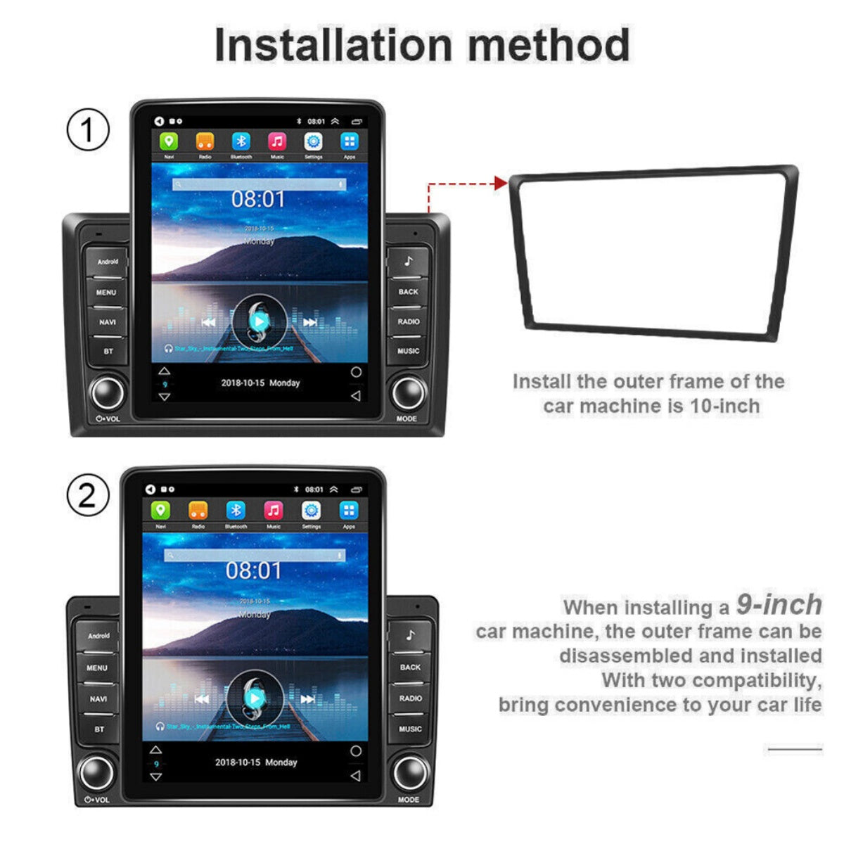9.7" Double Din Car Stereo for Chevy Impala 2014–2020 – GPS Navigation, Wireless Apple CarPlay, Bluetooth, WiFi, SWC & Backup Camera Support