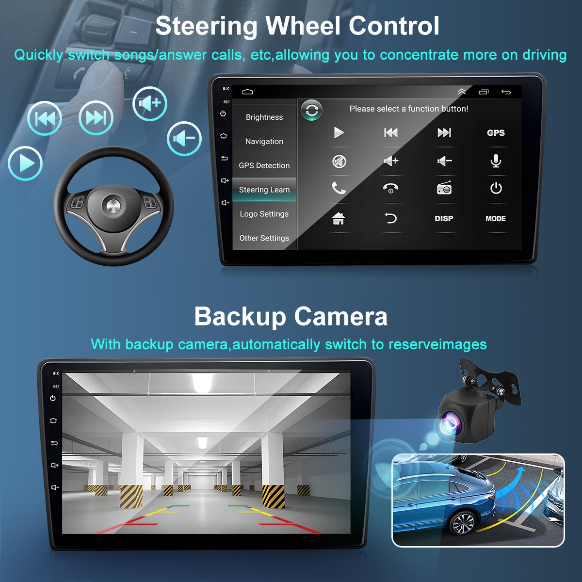 7" Android 13 Car Stereo for Toyota 4Runner 2003–2009 – 4GB+64GB, CarPlay & Android Auto, GPS, WiFi, Bluetooth, FM/RDS, SWC, AHD Camera