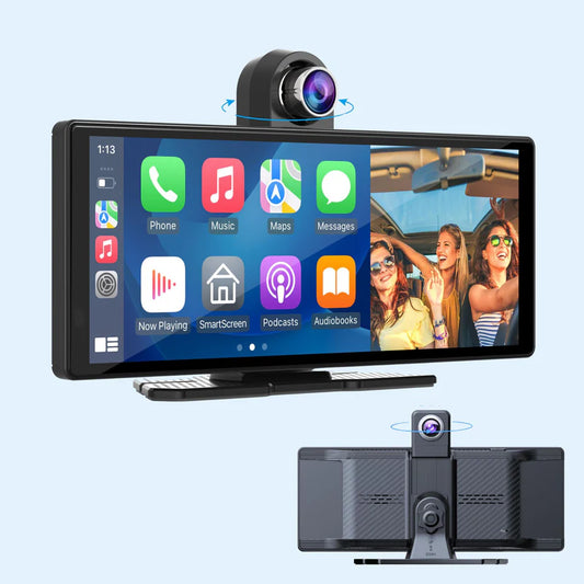 CarpartsX  Wireless Car Stereo Carplay With Dual Cameras