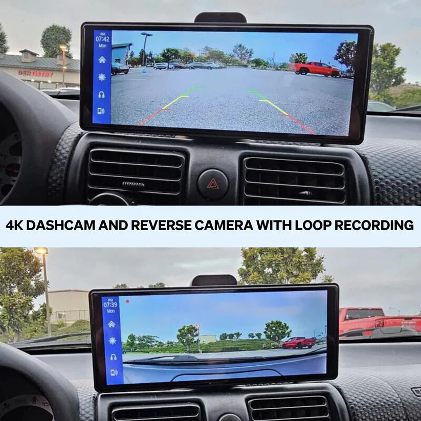CarpartsX  Wireless Car Stereo Carplay With Dual Cameras