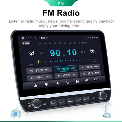 CarpartsX 10Inch Car Stereo Radio GPS Navi Car-play Compatible forFiat Ducato 06-23 Android 13