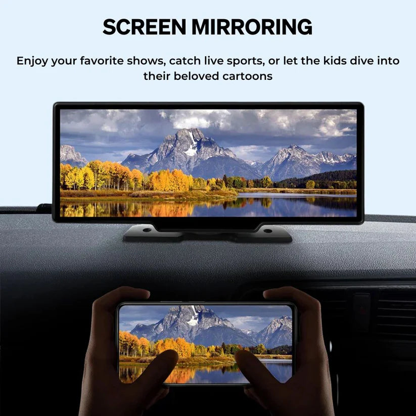 CarpartsX  Wireless Car Stereo Carplay With Dual Cameras