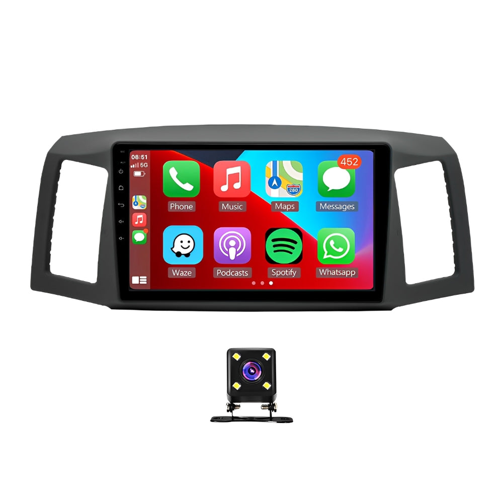 CarpartsX Android 13.0 Double Din Car Stereo Radio for Jeep Grand Cherokee 2004-2007 2+32GB