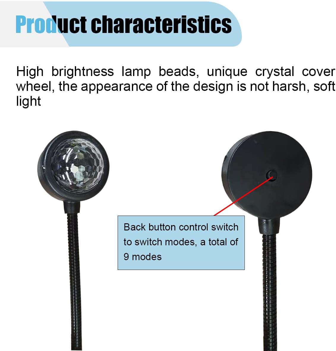 Car Roof Star Projector Light – USB Cosmic Nightlight Ambient Ceiling Lamp for Romantic Interior Atmosphere