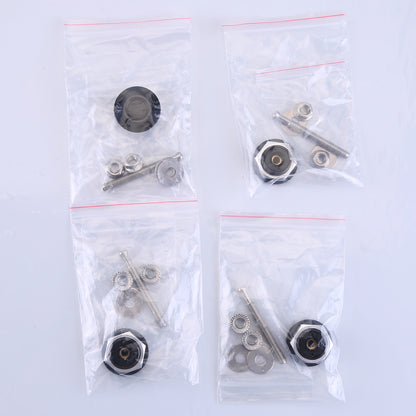 CarpartsX 4-Pack Universal Aluminum Car Hood Pins - 1.25" Quick Release Latch, Push Button Lock for Bumper, Bonnet, License Plate