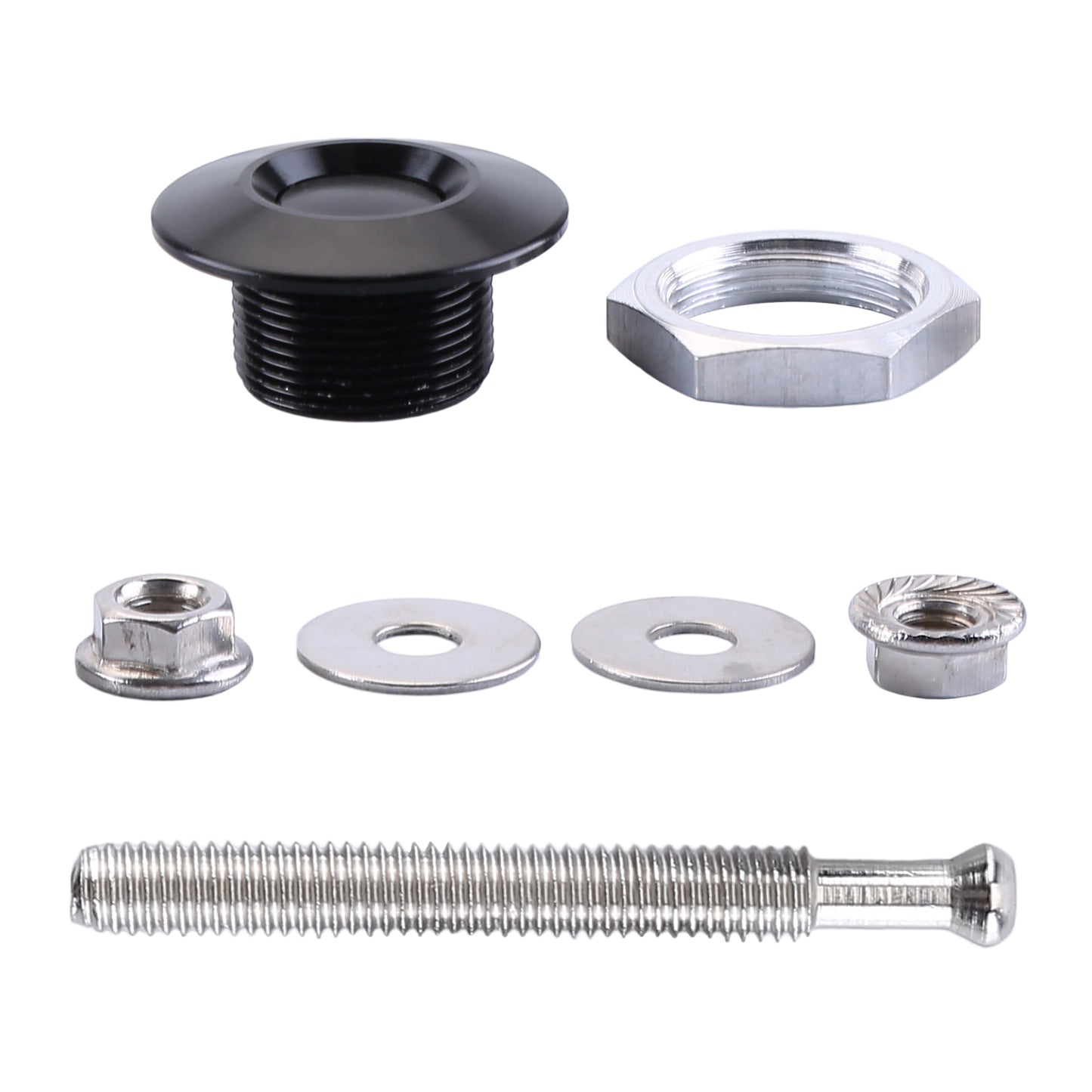 CarpartsX 4-Pack Universal Aluminum Car Hood Pins - 1.25" Quick Release Latch, Push Button Lock for Bumper, Bonnet, License Plate