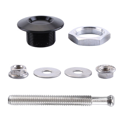 CarpartsX 4-Pack Universal Aluminum Car Hood Pins - 1.25" Quick Release Latch, Push Button Lock for Bumper, Bonnet, License Plate