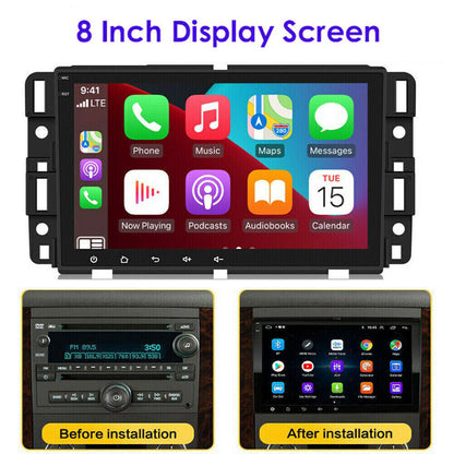 CarpartsX 8" Android 13 Car Stereo for Chevrolet/GMC/Buick - 2GB+32GB, Wireless CarPlay, Android Auto, GPS, Bluetooth, AHD Camera&Mic, SWC, WiFi