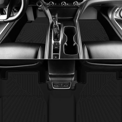 CarpartsX 3pcs Pickup Truck Footbed Reduction Box Heavy Duty Floor Mats Compatible for 2022-2023 Nissan Frontier