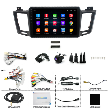 CarpartsX 2GB+64GB Android 13 Touch Screen Radio for Toyota RAV4 2013-2018, 10.1 inch