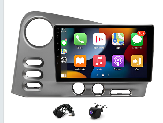 CarpartsX 9" Touchscreen Wireless Carplay Android Auto GPS+Free Reverse Camera 4+64G for Toyota Matrix/Pontiac Vibe Radio 2003/2004