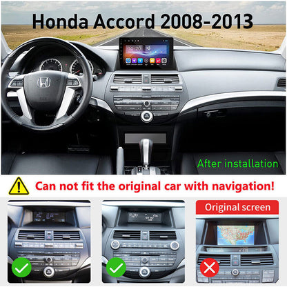 CarpartsX Android 13 Car Stereo for Honda Accord (2008-2013) - 10.1" IPS Touch Screen, CarPlay, Android Auto, 2GB+32GB, AHD Camera, SWC, MirrorLink
